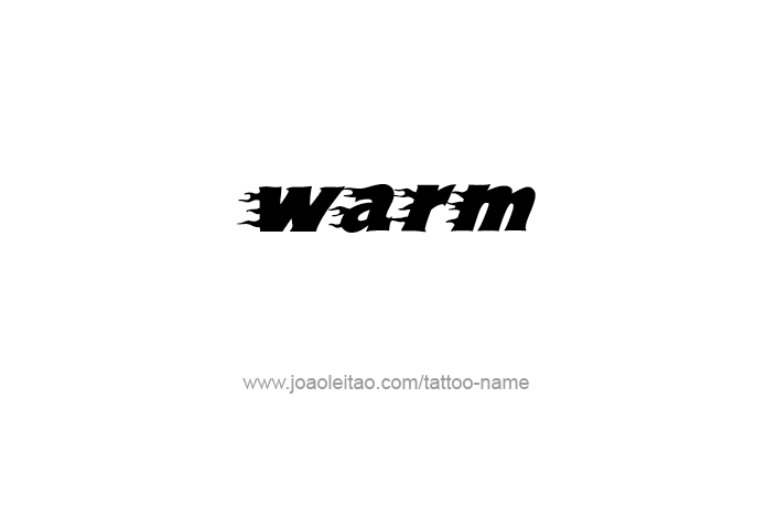 Tattoo Design Love Word Name Warm