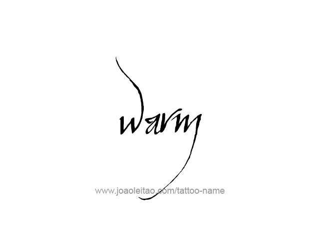 Tattoo Design Love Word Name Warm