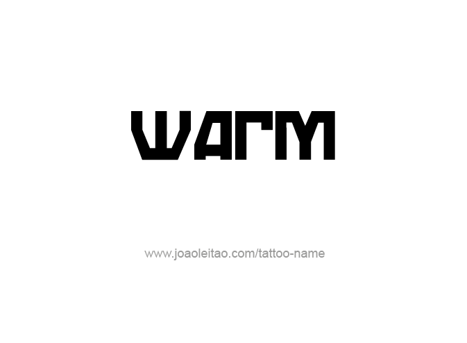 Tattoo Design Love Word Name Warm