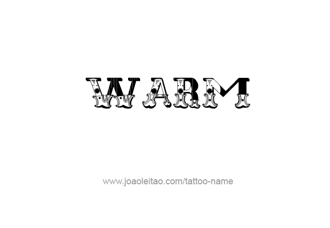 Tattoo Design Love Word Name Warm