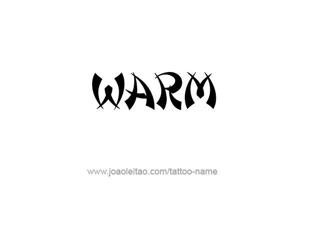 Tattoo Design Love Word Name Warm