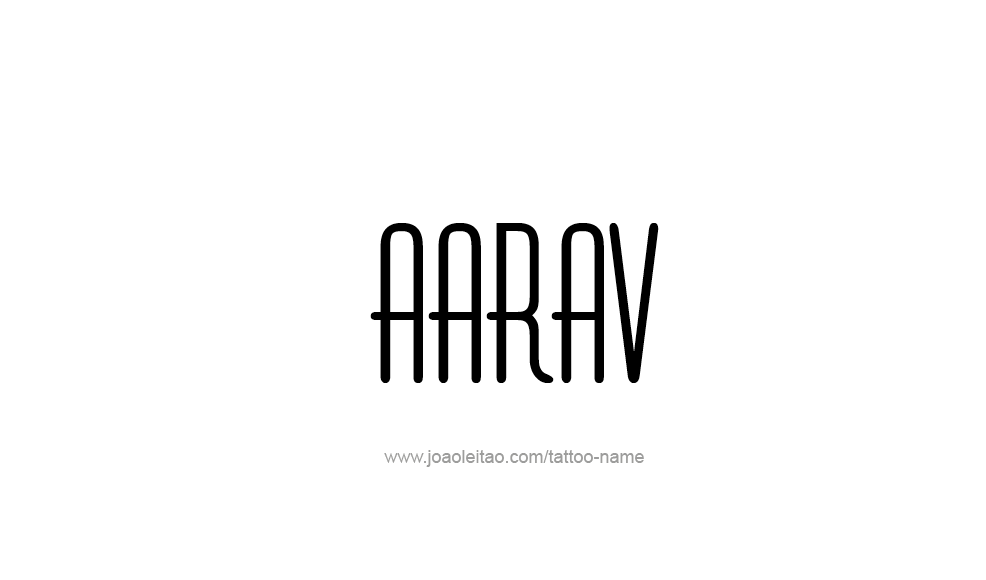 Tattoo Design  Name Aarav   