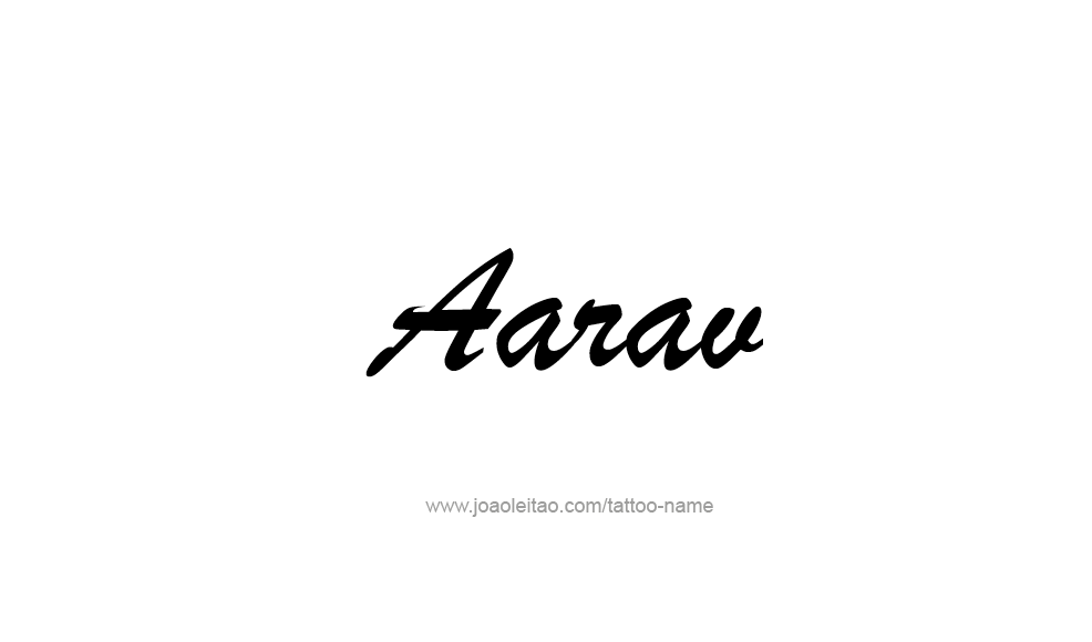 Tattoo Design  Name Aarav   