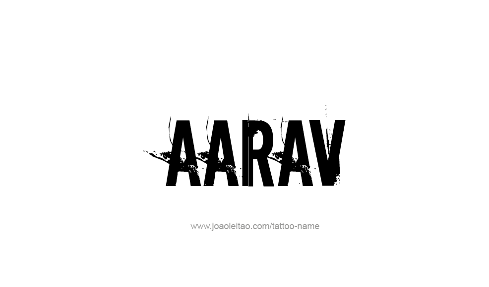 Tattoo Design  Name Aarav   