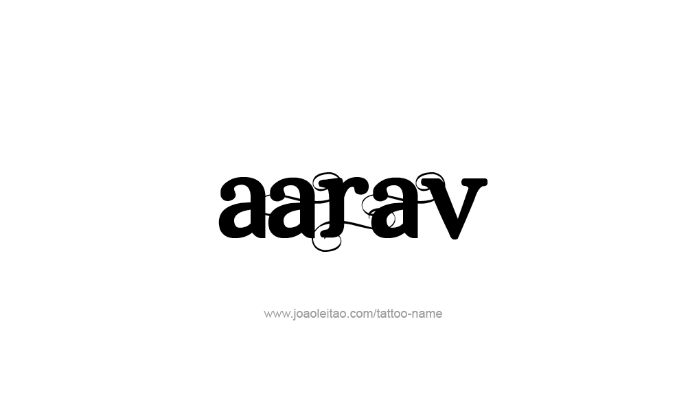 Tattoo Design  Name Aarav   