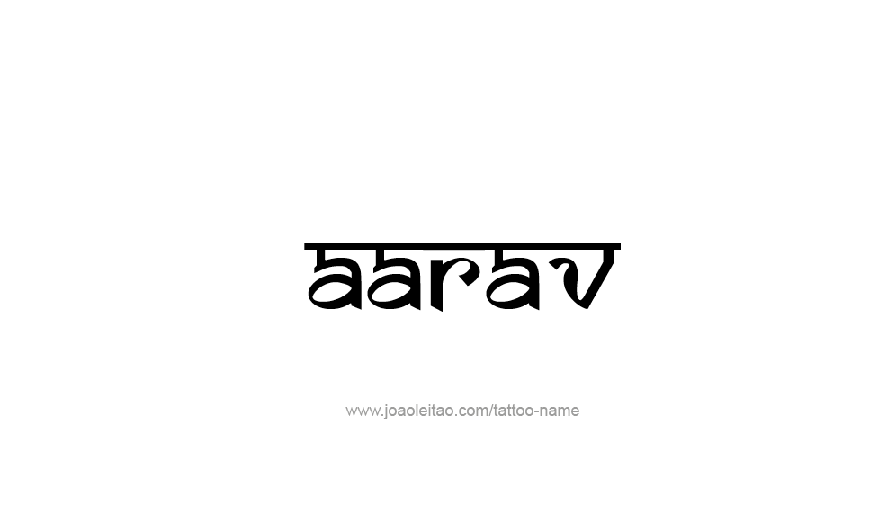 Tattoo Design  Name Aarav   