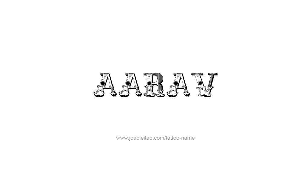 Tattoo Design  Name Aarav   