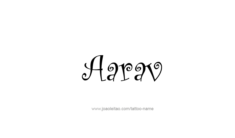 Tattoo Design  Name Aarav   