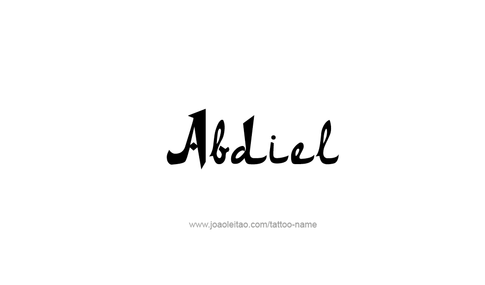 Tattoo Design  Name Abdiel   