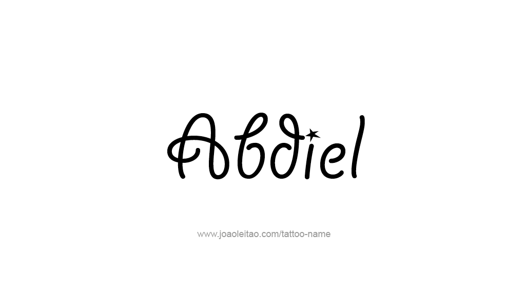 Tattoo Design  Name Abdiel   