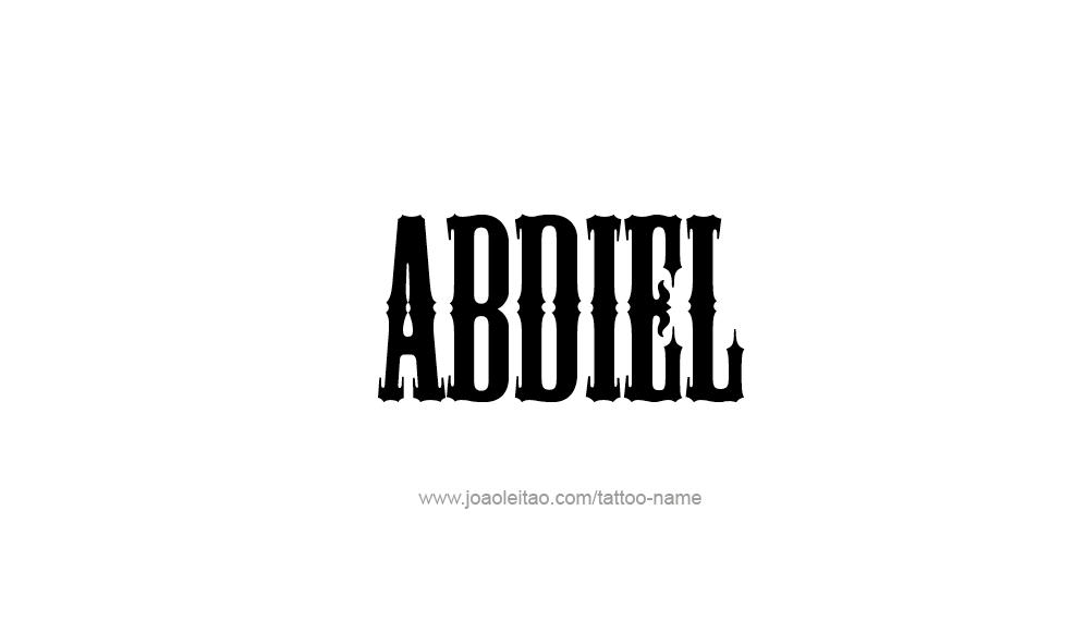 Tattoo Design  Name Abdiel   