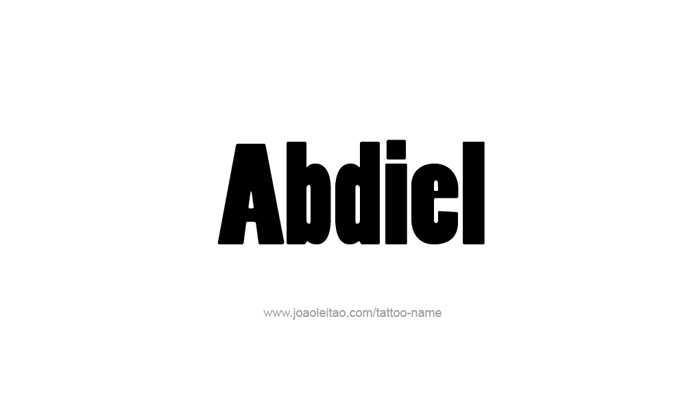 Tattoo Design  Name Abdiel   