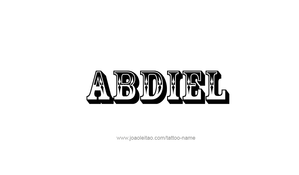 Tattoo Design  Name Abdiel   