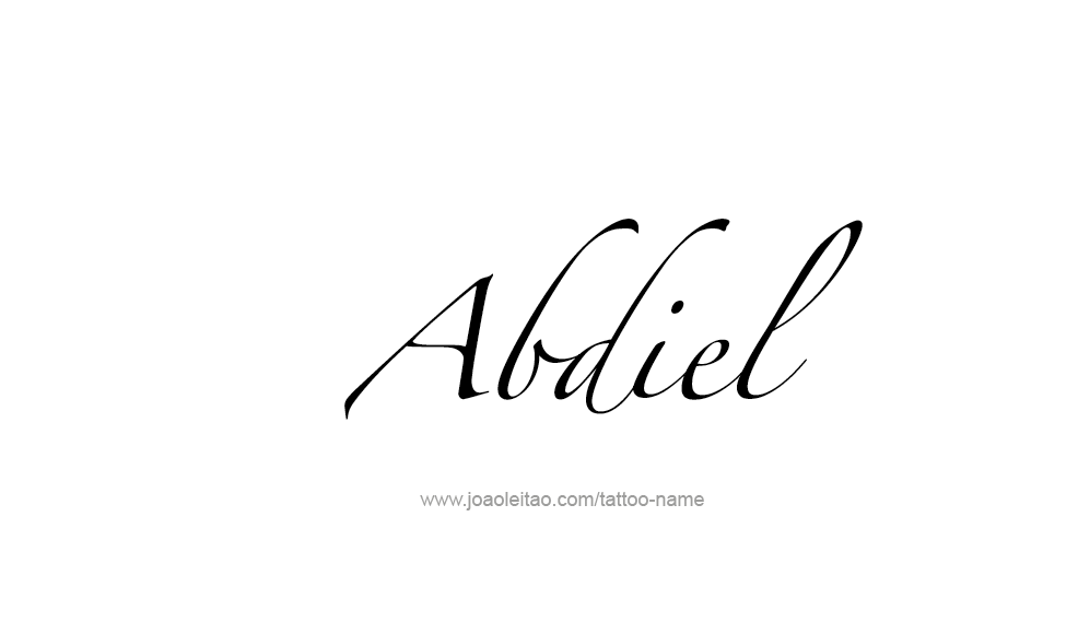 Tattoo Design  Name Abdiel   