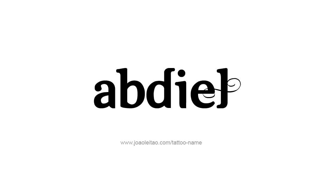 Tattoo Design  Name Abdiel   