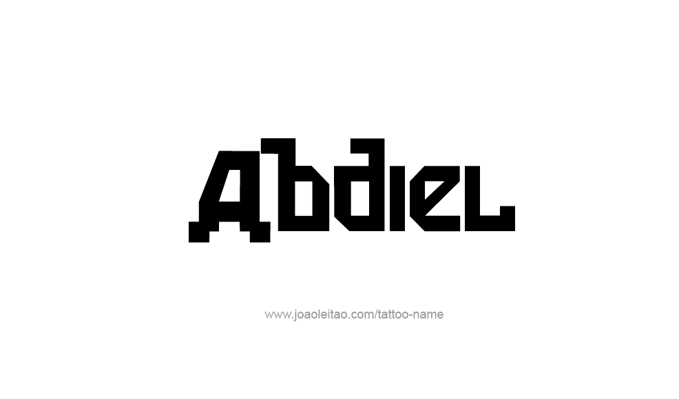 Tattoo Design  Name Abdiel   