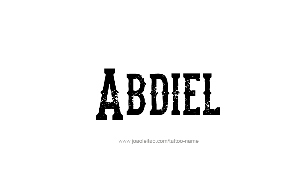 Tattoo Design  Name Abdiel   