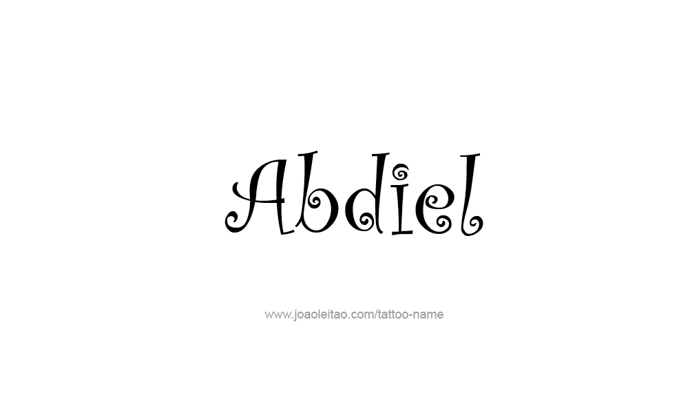 Tattoo Design  Name Abdiel   