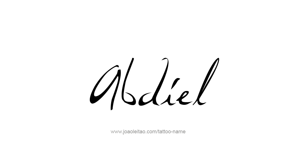 Tattoo Design  Name Abdiel   