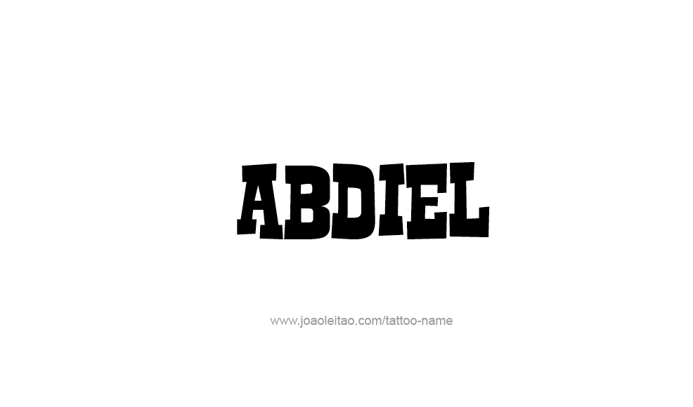 Tattoo Design  Name Abdiel   