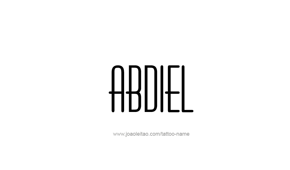 Tattoo Design  Name Abdiel   