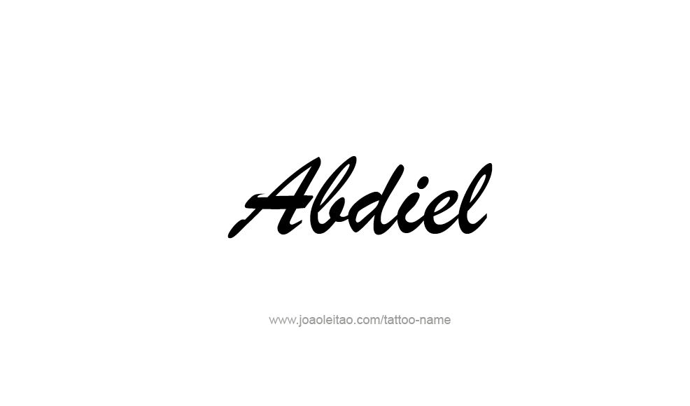 Tattoo Design  Name Abdiel