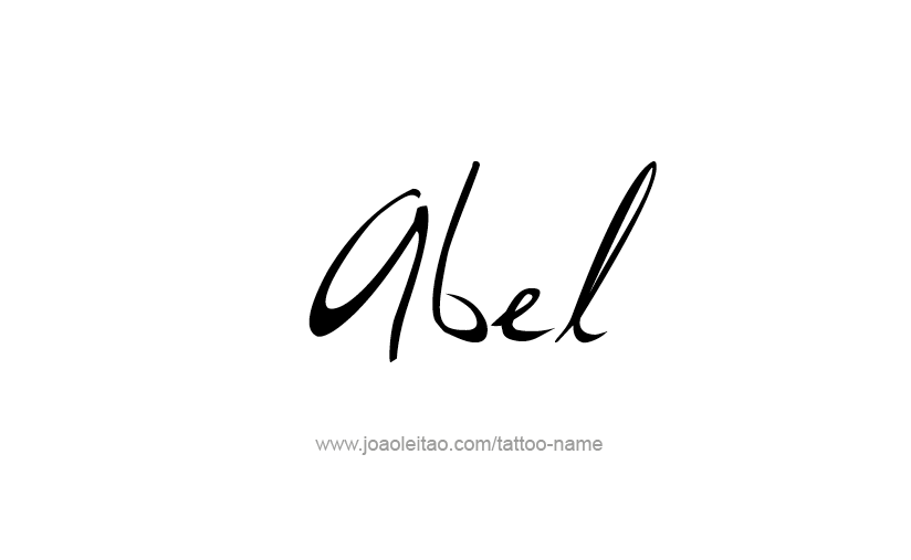 Tattoo Design  Name Abel   