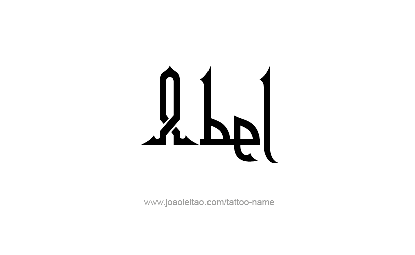 Tattoo Design  Name Abel   