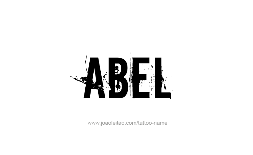 Tattoo Design  Name Abel   