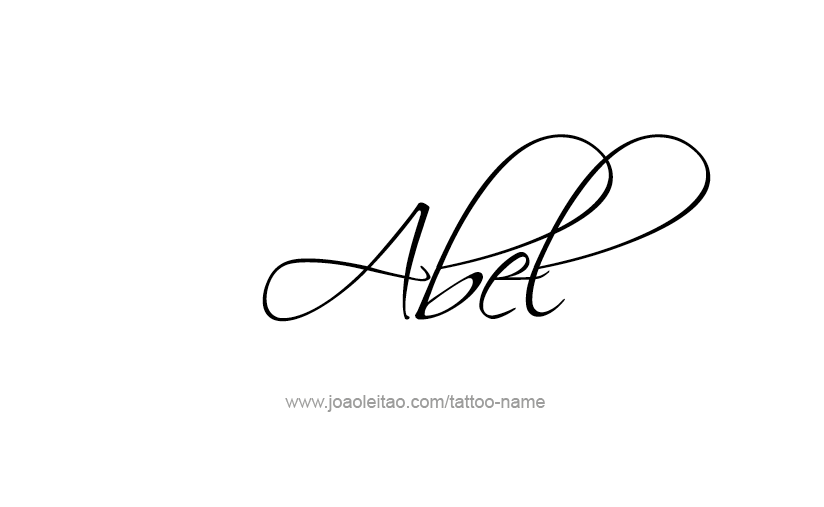 Tattoo Design  Name Abel   