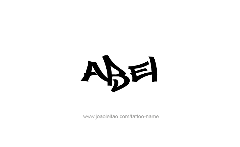 Tattoo Design  Name Abel   