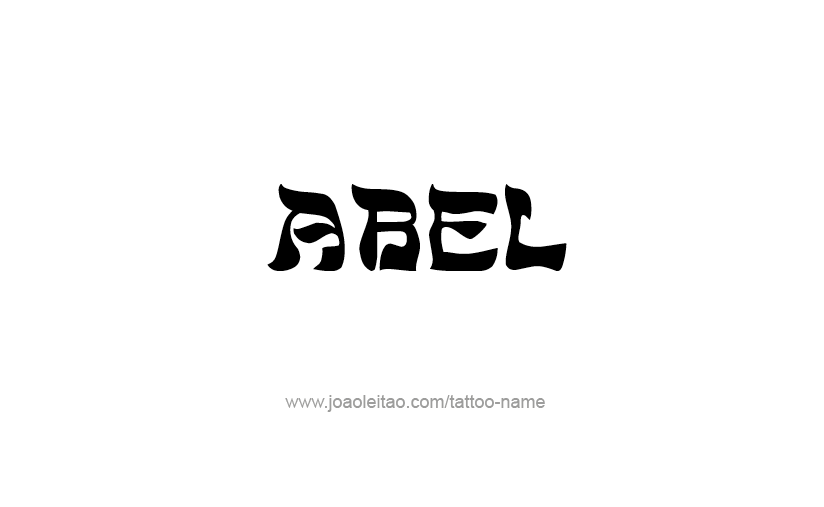 Tattoo Design  Name Abel   