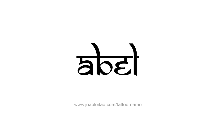 Tattoo Design  Name Abel   