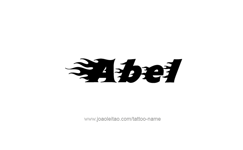 Tattoo Design  Name Abel   