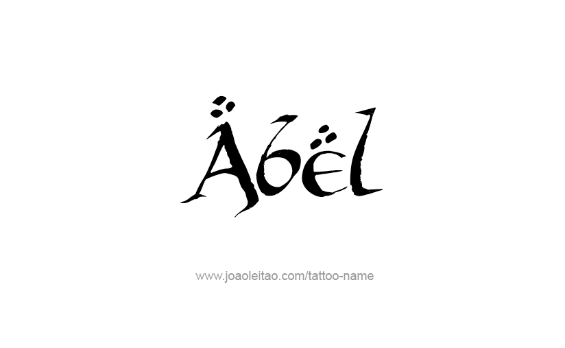 Tattoo Design  Name Abel   