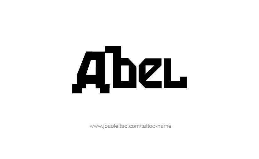 Tattoo Design  Name Abel   