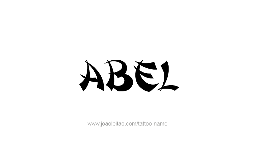 Tattoo Design  Name Abel