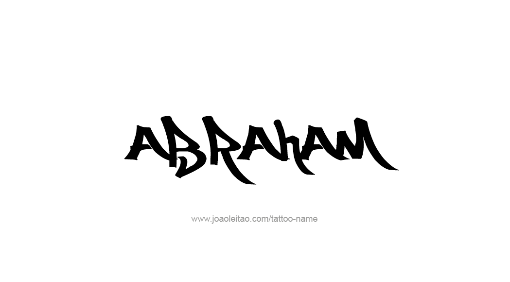 Tattoo Design  Name Abraham   