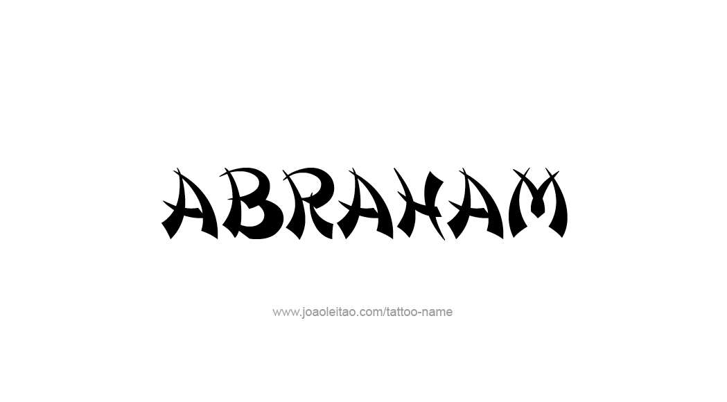 Tattoo Design  Name Abraham