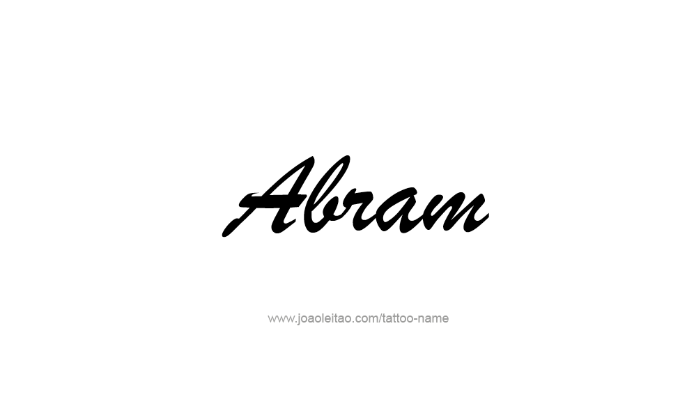 Tattoo Design  Name Abram   