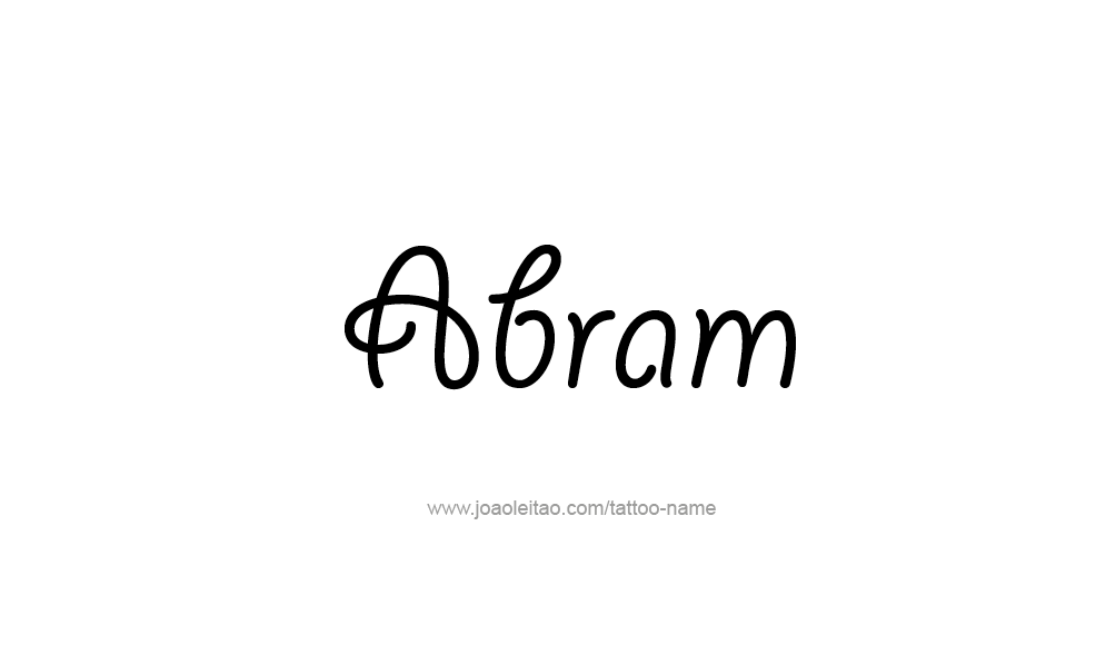 Tattoo Design  Name Abram   