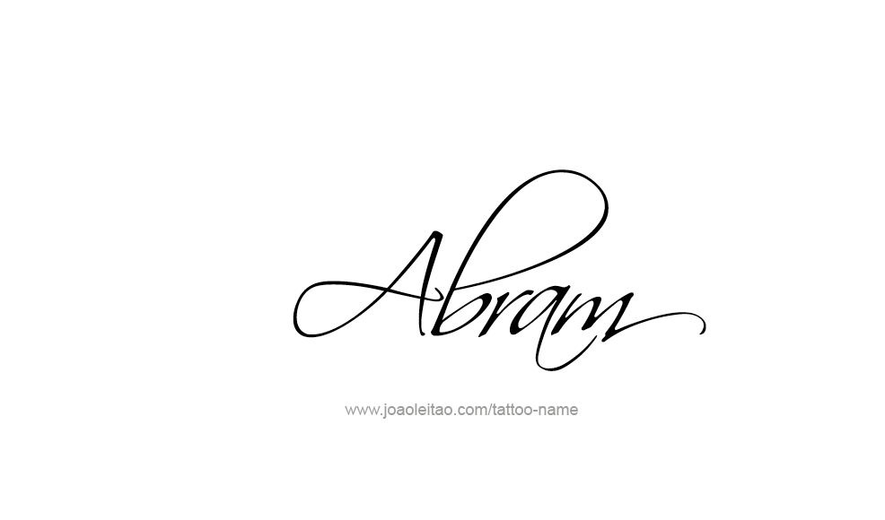 Tattoo Design  Name Abram   