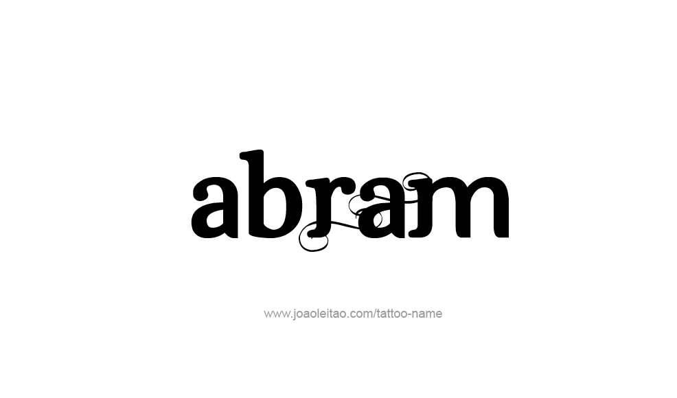 Tattoo Design  Name Abram   