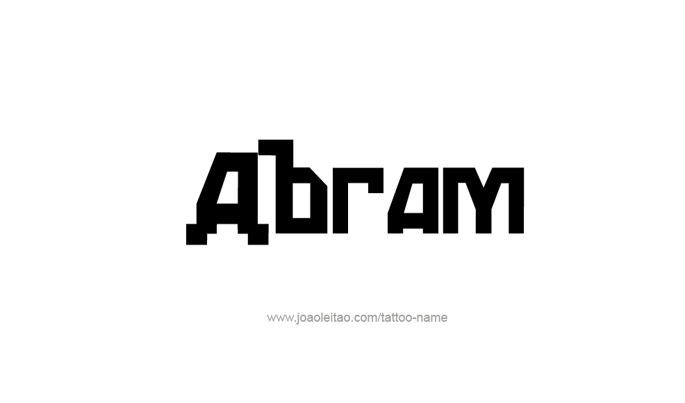 Tattoo Design  Name Abram   