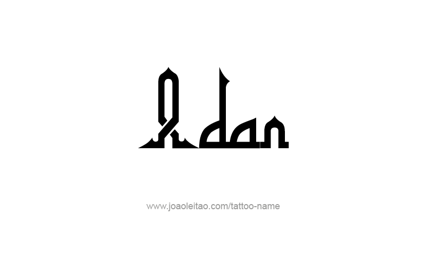 Tattoo Design  Name Adan   