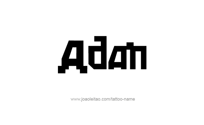 Tattoo Design  Name Adan   