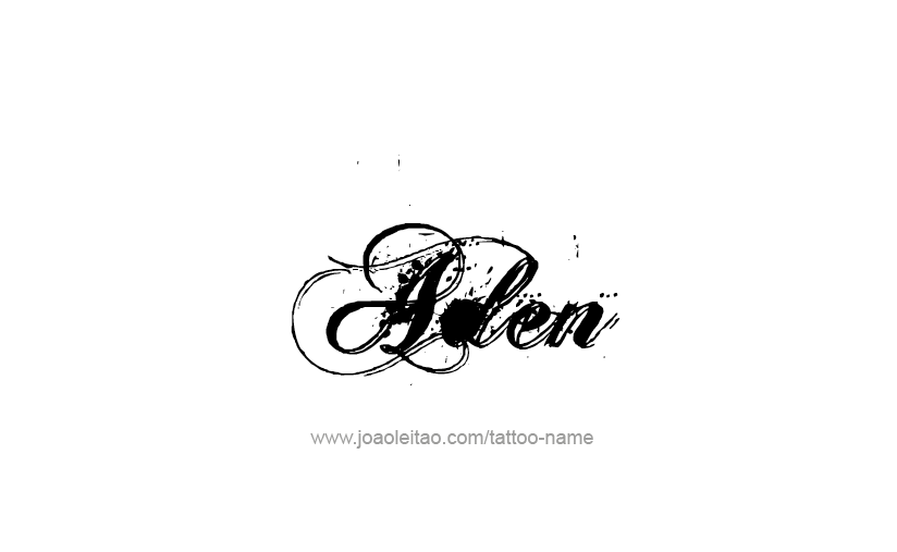 Tattoo Design  Name Aden   