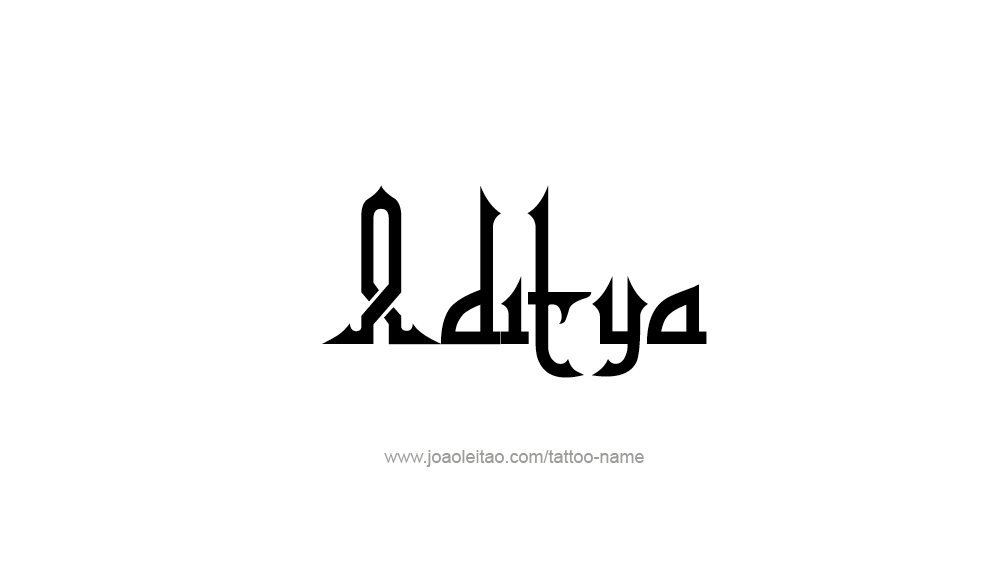 Tattoo Design  Name Aditya   