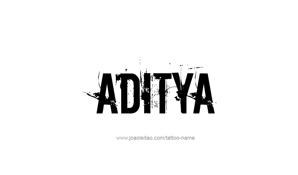 Tattoo Design  Name Aditya   