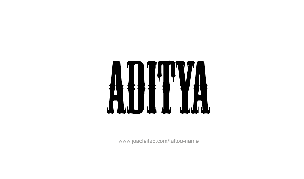Tattoo Design  Name Aditya   